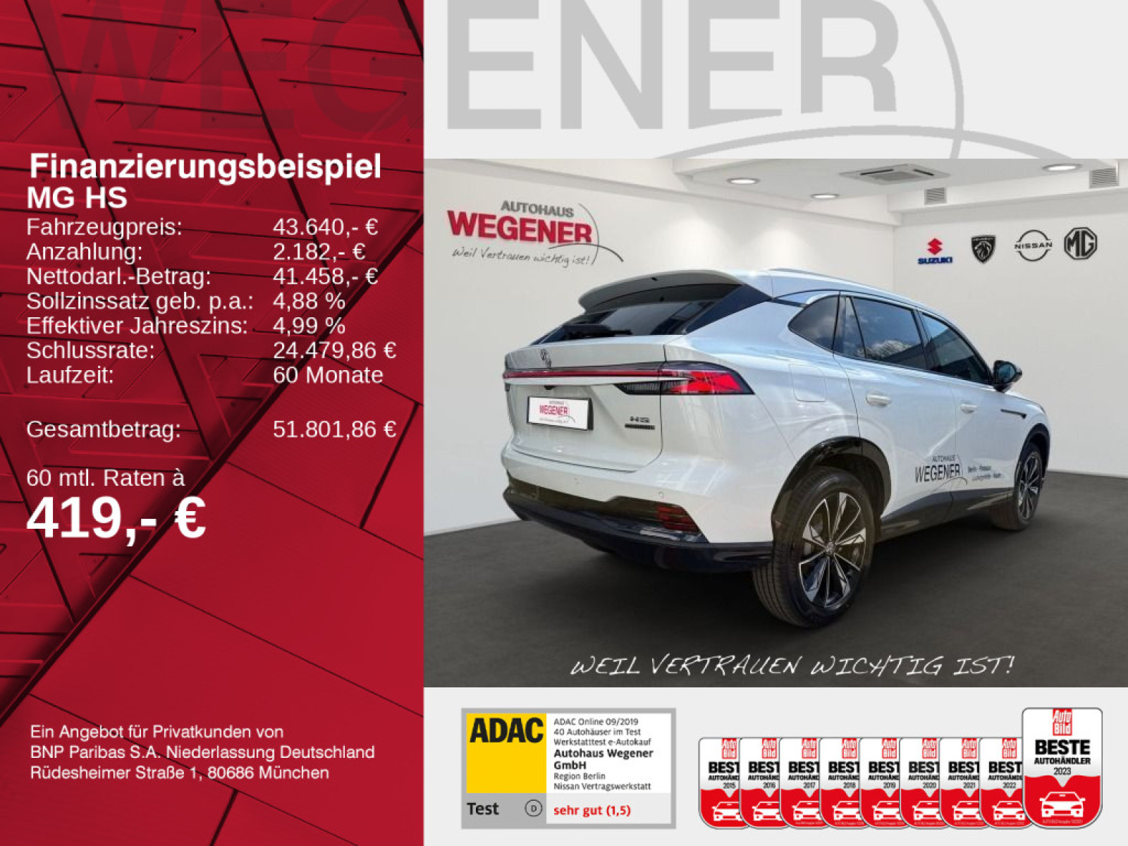 MG MG HS PHEV Luxury MY25.5