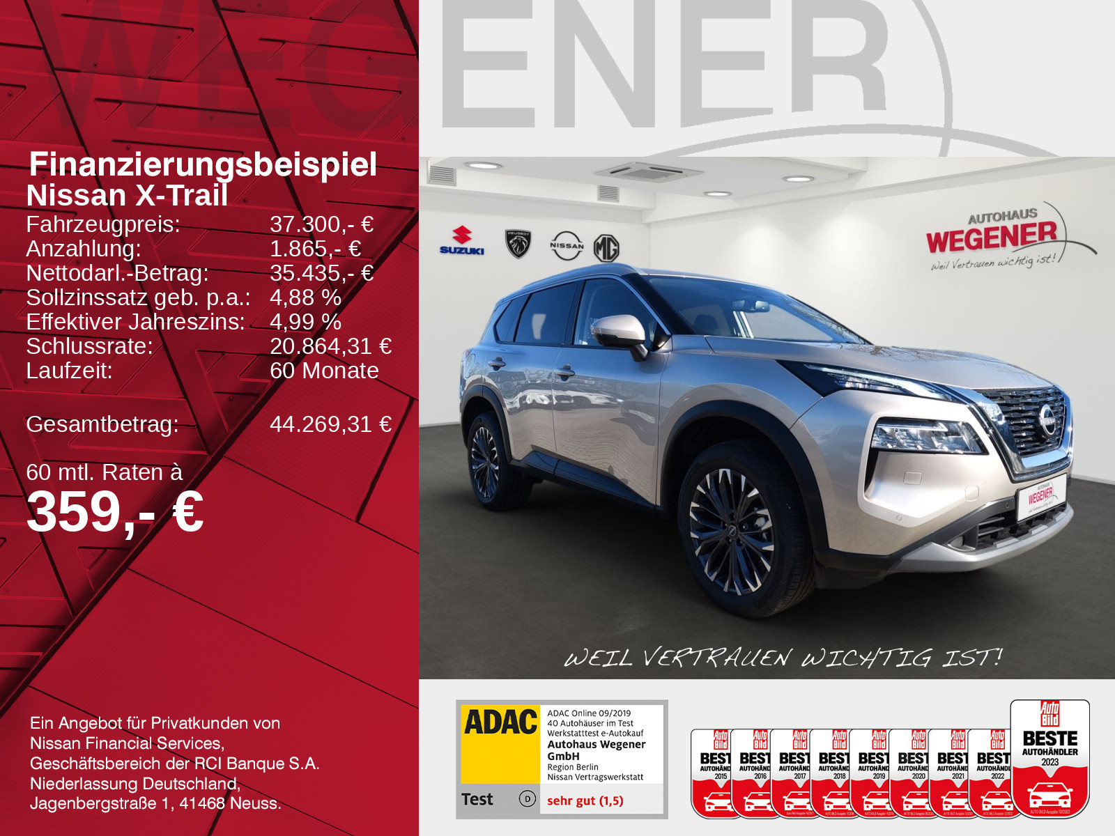 Nissan X-Trail N-Connecta 1.5 AT - MHEV PANO 360CAM WIFI CarPlay LED