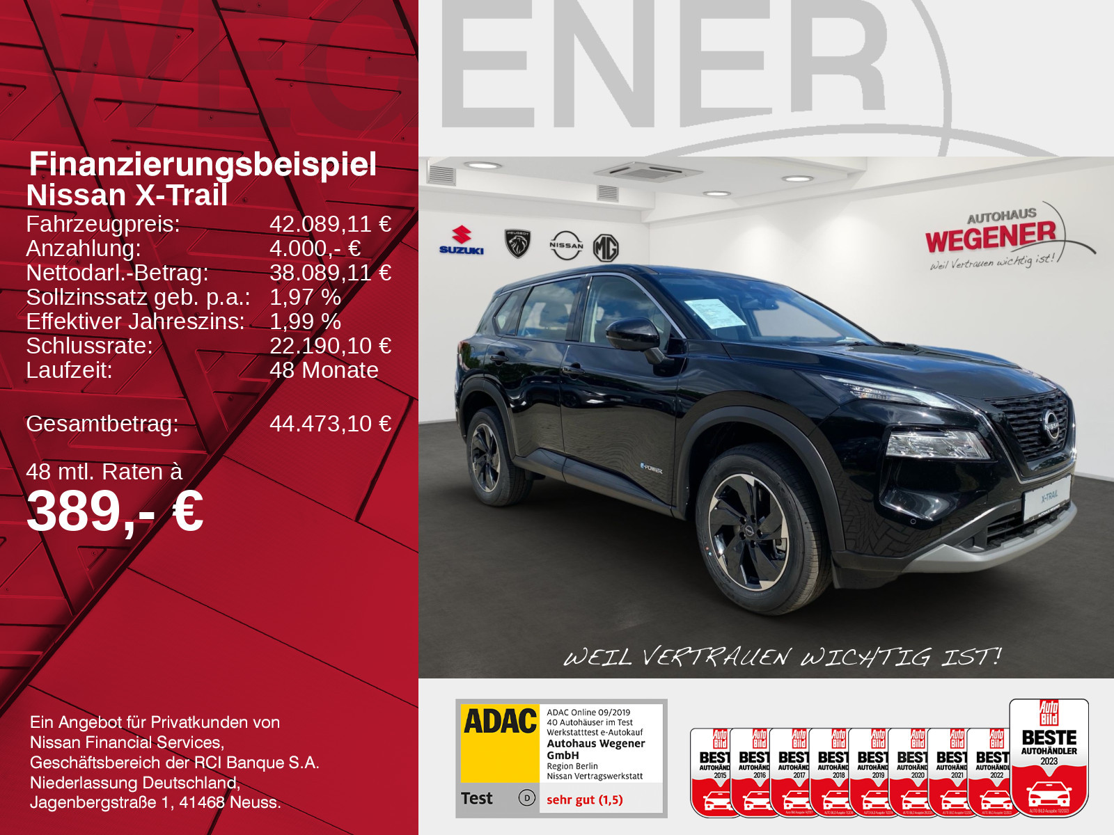 Nissan X-Trail Acenta 1,5 AT - 4x4 Keyless LED NC DAB