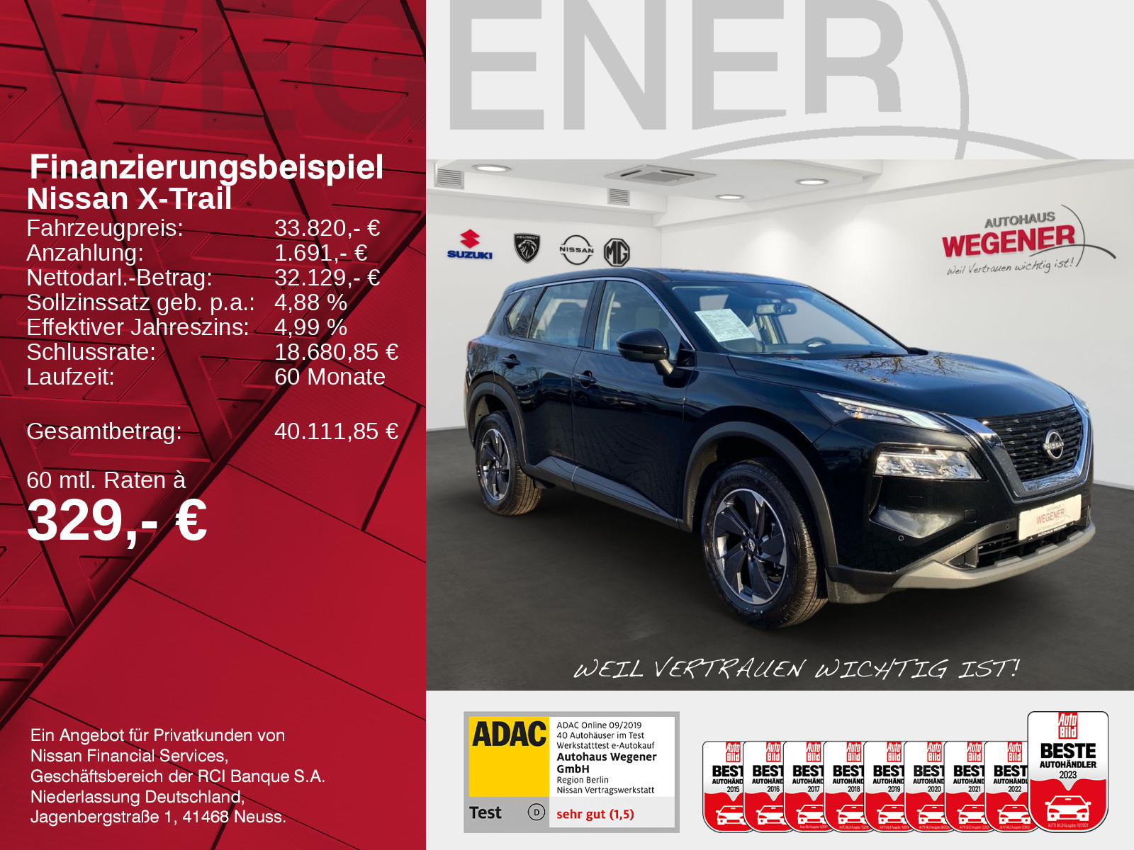 Nissan X-Trail Acenta 1.5 AT - MHEV CarPlay NAVI FAMILIY