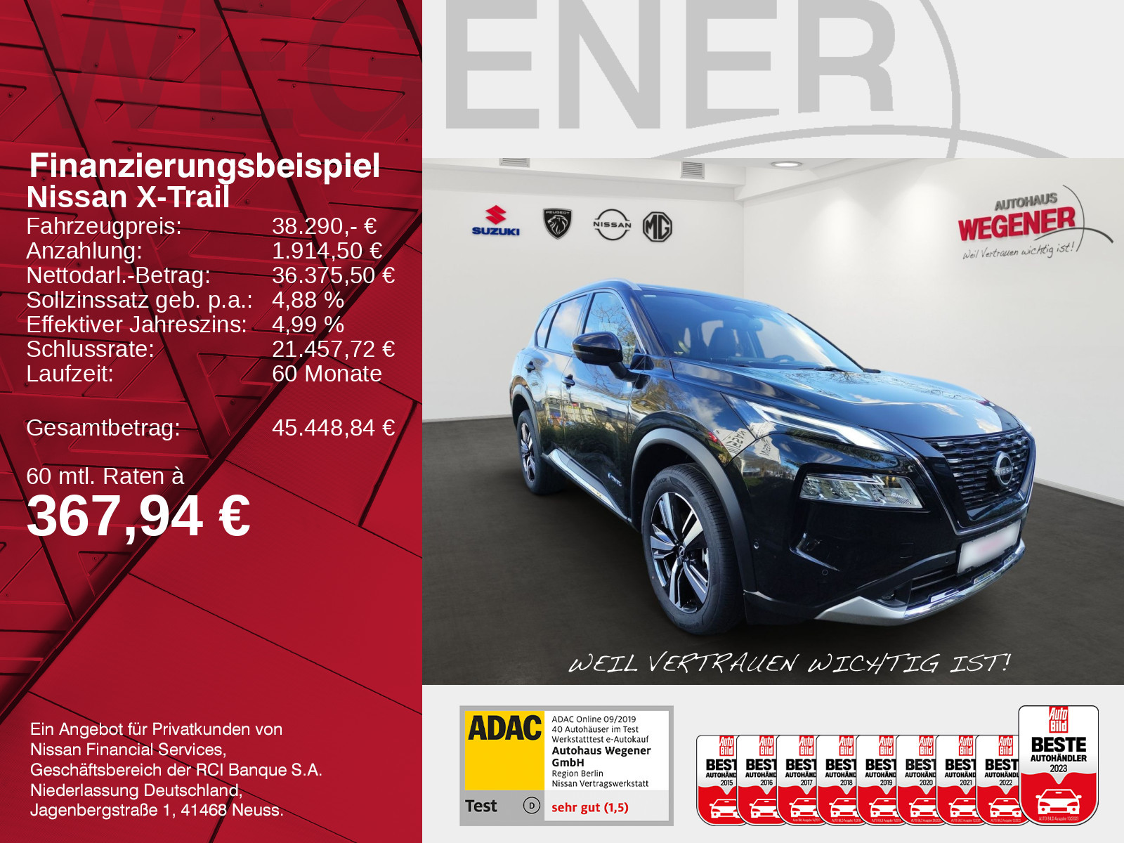 Nissan X-Trail Tekna 1.5 AT - HUD NAVI SHZ Keyless 360CAM ACC LKA SWA