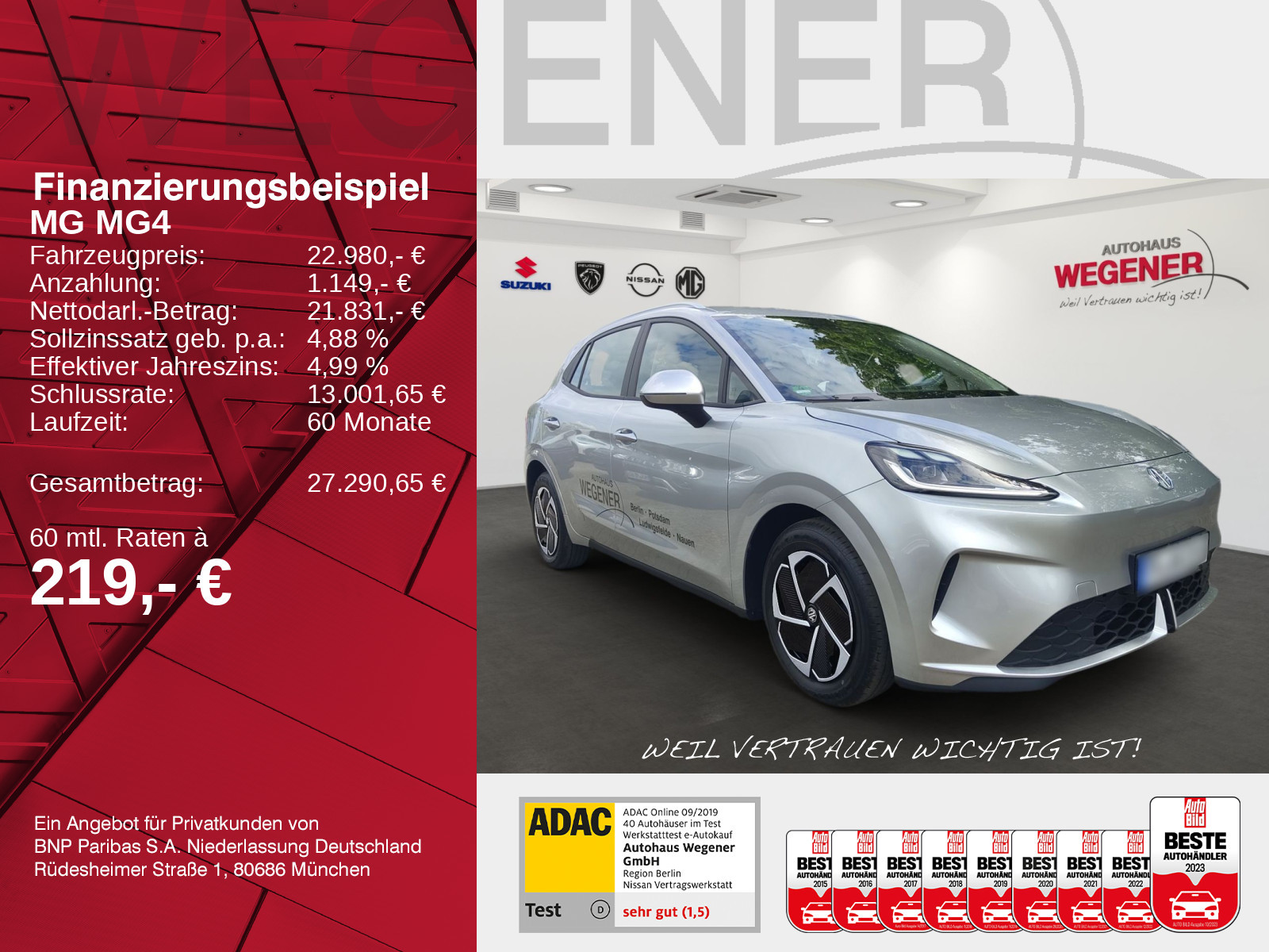 MG MG4 Urban 54kWh Comfort