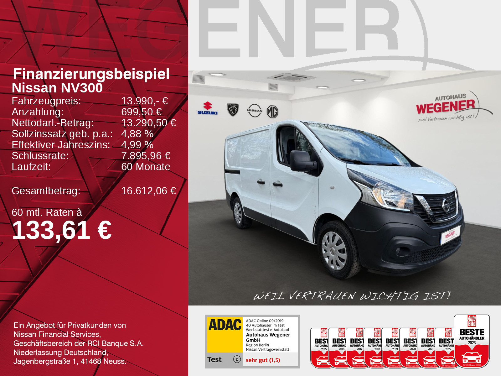 Nissan NV300 Kasten L1H1 2,7t MT COM