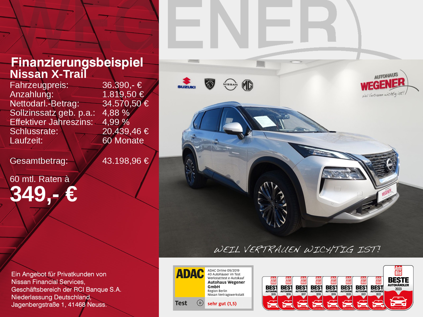 Nissan X-Trail N-Connecta 1.5 AT - MHEV 360CAM WIFI CarPlay LED