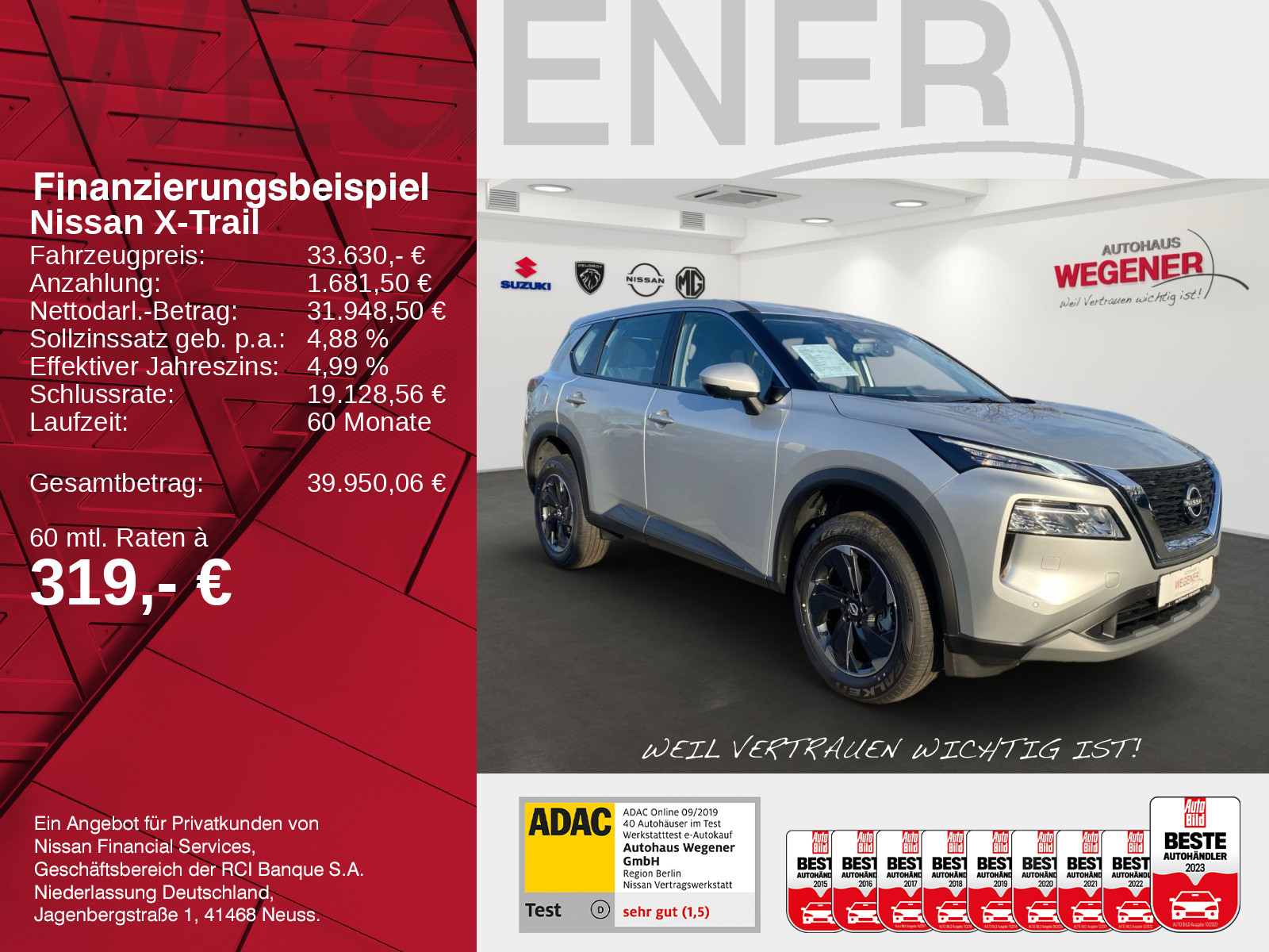 Nissan X-Trail Acenta 1.5 AT - MHEV CarPlay NAVI FAMILY